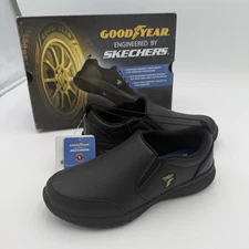 Goodyear Engineered By Skechers Women's Leona Slip Resistant Slip On Shoes NWT