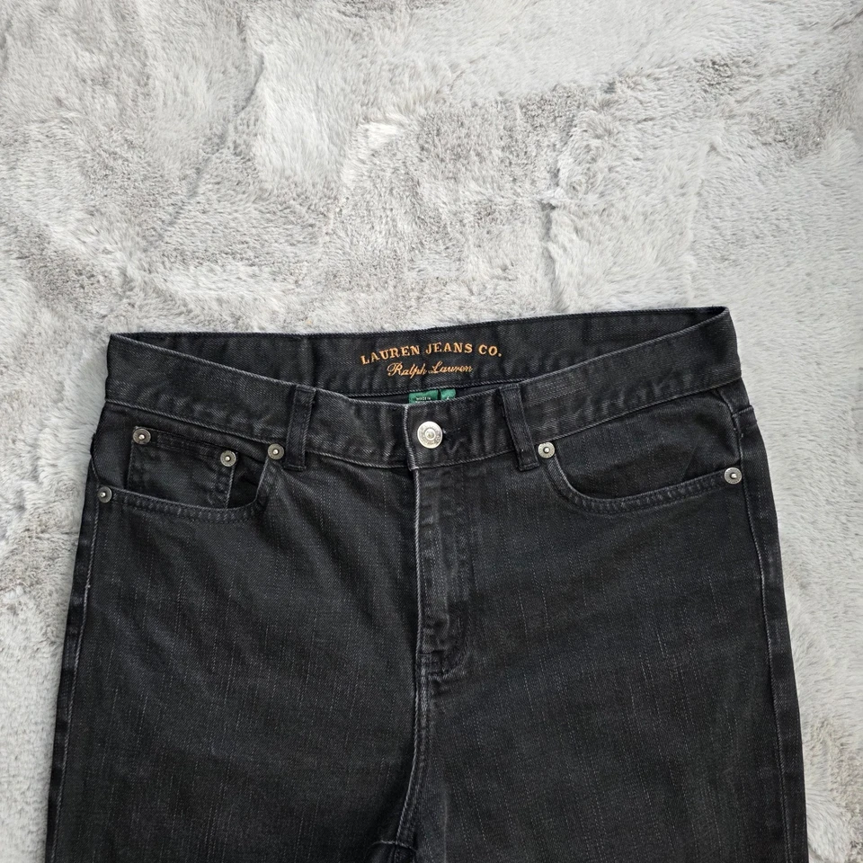 Lauren Ralph Lauren Black Bootcut Jeans Size US 4 UK 8 W28 L33 Stretch Denim - Image 4 of 4