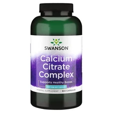 Swanson Calcium Citrate Complex 250 mg 300 Capsules