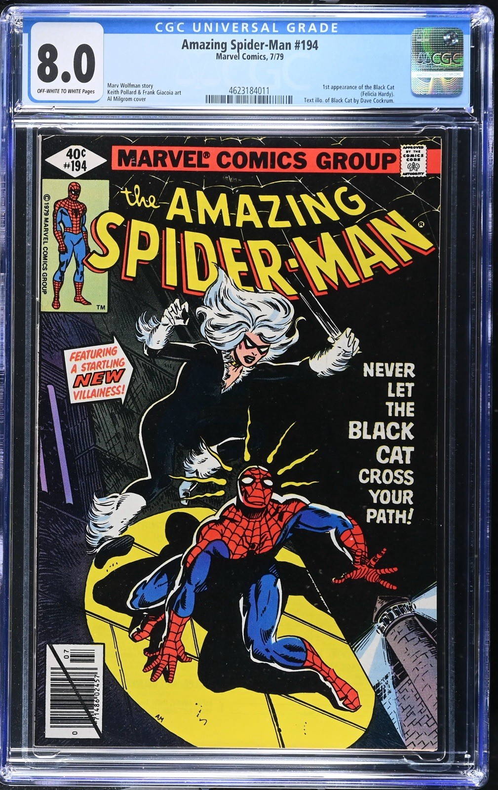 アメコミ Amazing spider man 194 初登場　スパイダーマン AMAZING SPIDER-MAN #194 (1979) 1ST APPEARANCE BLACK CAT