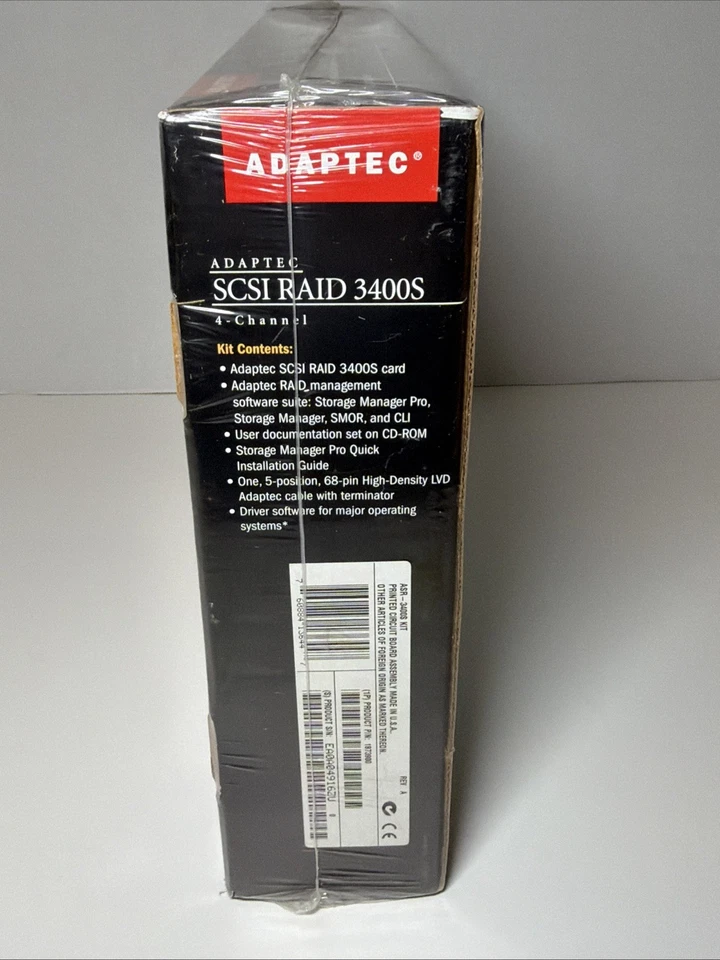 Adaptec ASR 3400S 4-Ch Quad-Channel LVD Ultra160 U160 SCSI RAID Card New in Box! - Image 4 of 4