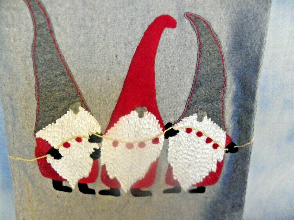 Christmas Table Runner Santa Gnomes Balsam & Fir Trading Co. 16" X 72" - Image 3 of 4