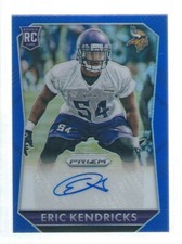 ERIC KENDRICKS 2015 PANINI PRIZM AUTO BLUE PRIZMS RC #D 153/199