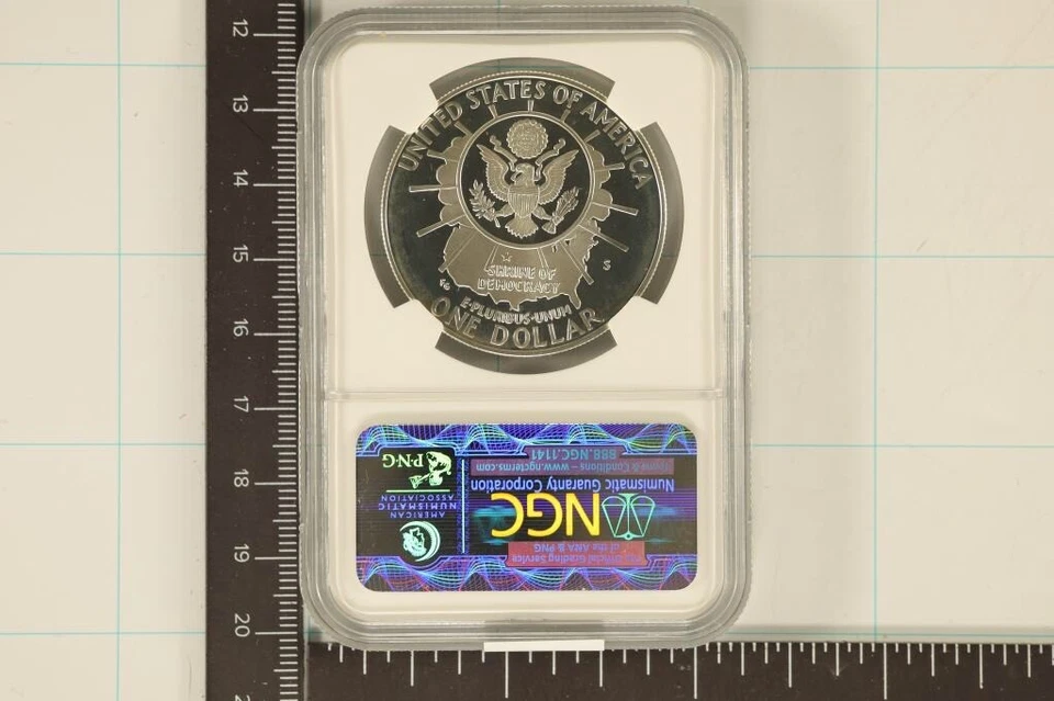 1991-S Mount Rushmore Silver Dollar NGC Graded PF69 Cameo Proof Coin - Image 2 of 2