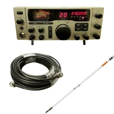 Galaxy DX 2547 Base Station, Solarcon A-99 Antenna, Tram BR240 50ft Coax, Kit