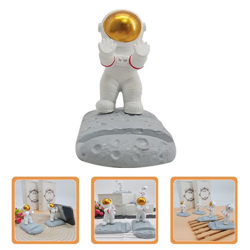 Office Phone Stand Desk Tablet Bracket Resin Astronaut Statue - 第 1/10 張圖片