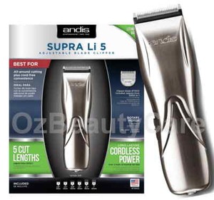 Andis Supra Li 5 Lithium Ion Cordless Adjustable Blade Hair Clipper Trimmer Ebay