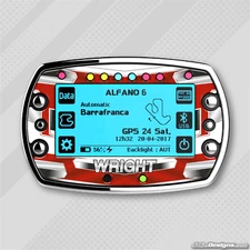 WRIGHT STYLE GEL STICKER FOR ALFANO 6 LAP TIMER - KARTING