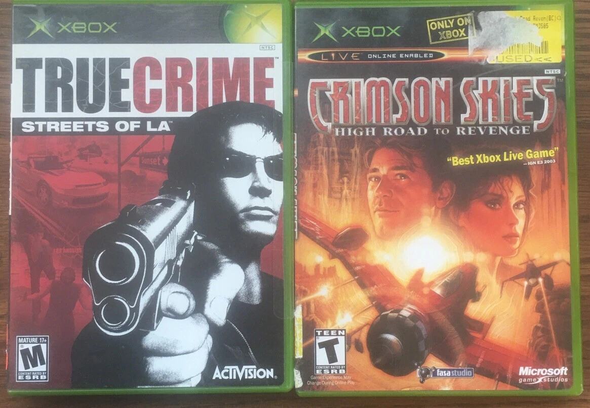 True Crimes Streets Of LA Crimson Skies High Road To Revenge Original Xbox