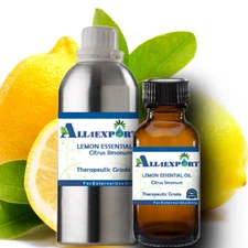 PURE LEMON ESSENTIAL OIL Citrus limonum NATURAL HERBAL AROMA
