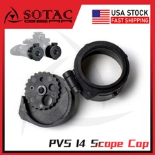 Adjustable Scope Cap For PVS14 Night Vision NVG Protection Focusing Cover SOTAC