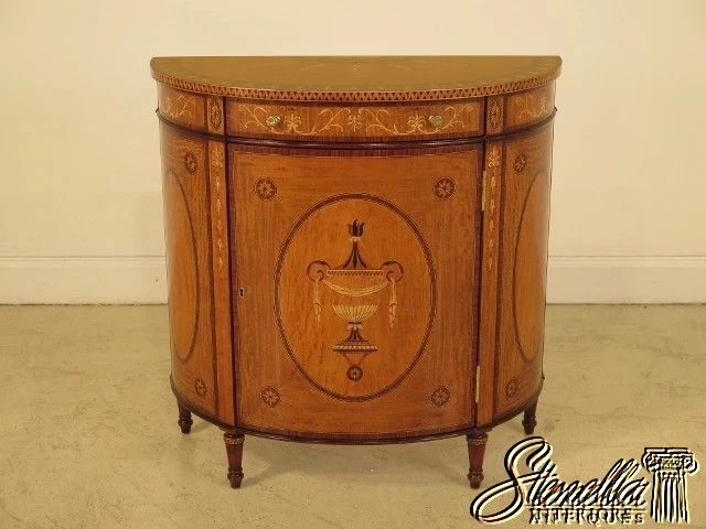 L45058: gabinete de madera satinada con incrustaciones Theodore Alexander #6105-480 ~ NUEVO Foto 2 de 4