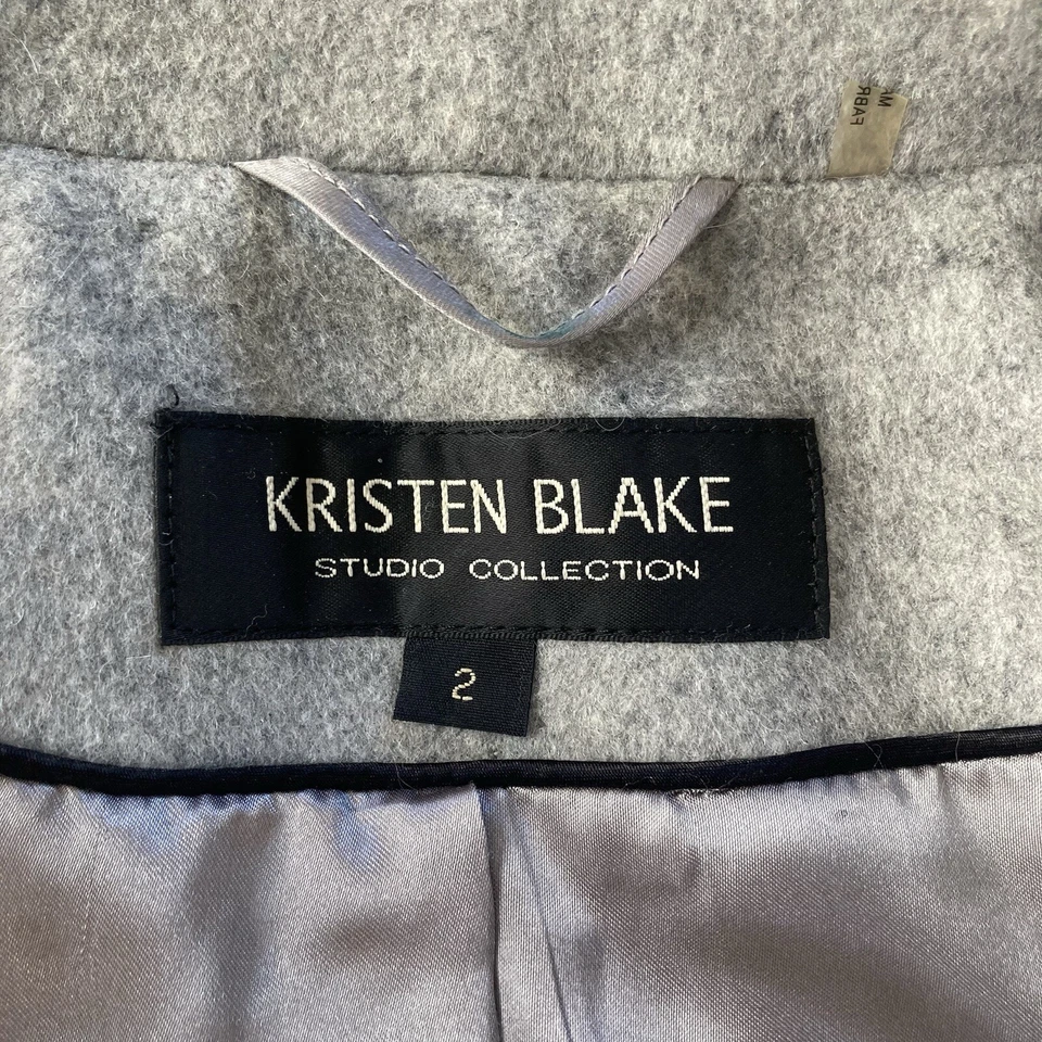 Abrigo gris jaspeado Kristen Blake Studio Collection, talla 2 Foto 4 de 4