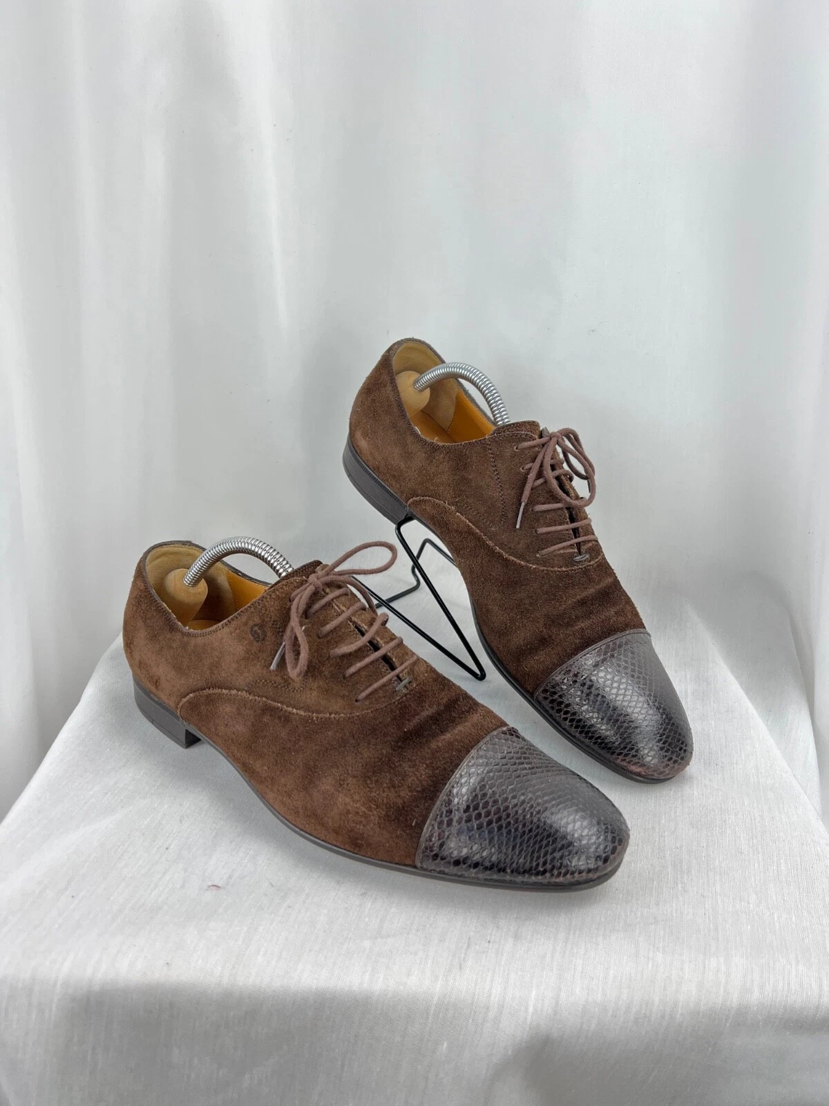 Chaussures habillées homme GUCCI by Tom Ford bout python + cuir daim 9US\8,5UK\42,5EU
