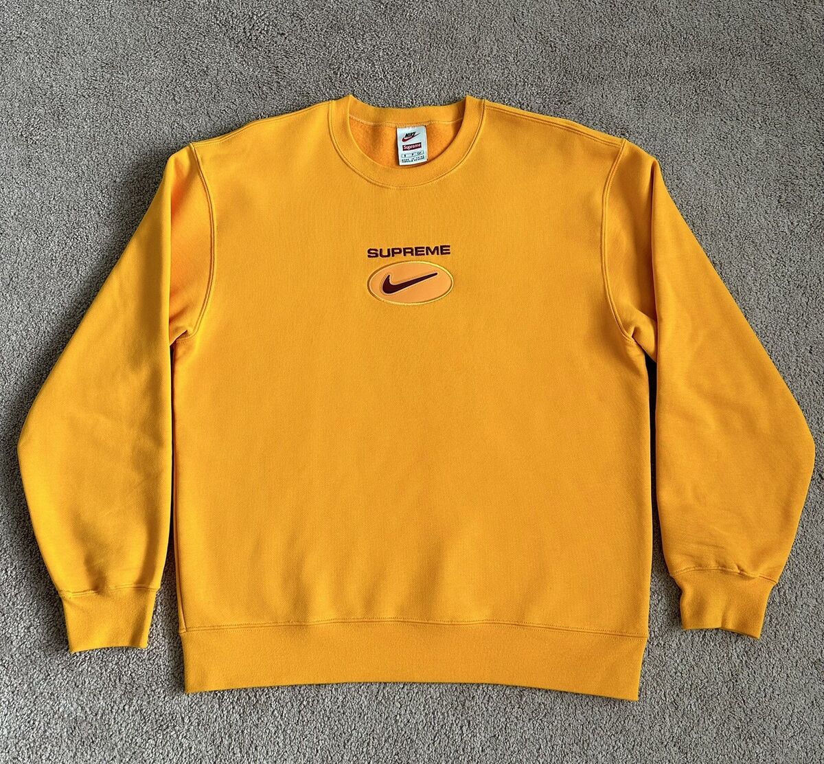 Mサイズ Supreme Nike Jewel Crewneck Orange