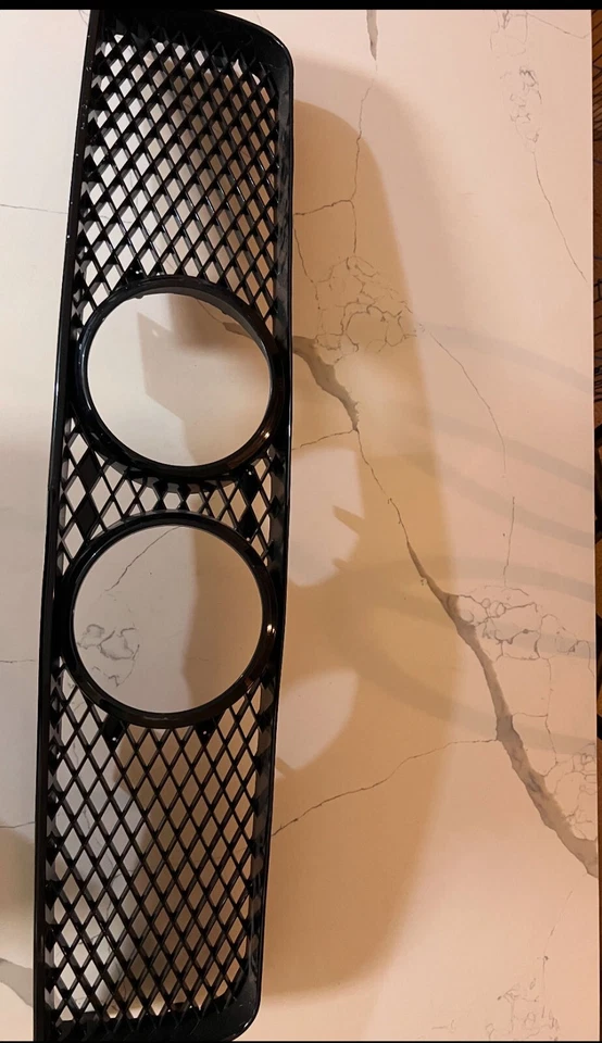 2005-2009 Ford Mustang GT Mesh Front Hood Bumper Grill Grille Black Gloss Finish - Image 3 of 4