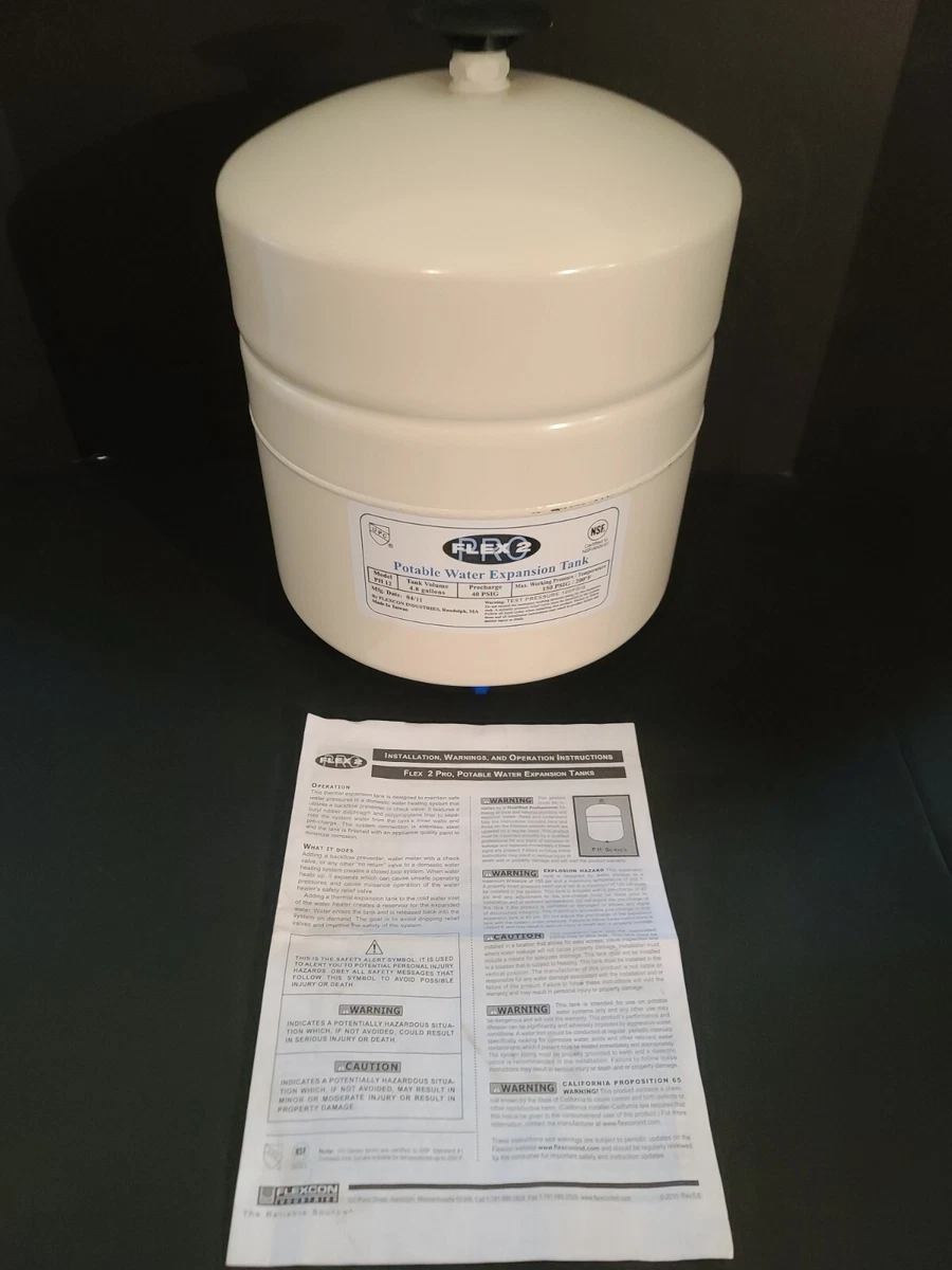 NEW Flexcon PH12 FLEX2PRO Flex 2 Thermal Expansion Tank - 4.8 Gallon | eBay