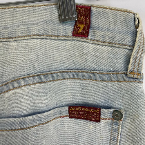 NWT 7 For All Mankind Size 29 Super Flare Leg Jeans Denim Bell Bottom Retro Y2K - Picture 6 of 10