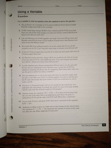Test-Taking Strategies with Transparencies for Algebra 1, 2 & Geometry - Imagen 7 de 12