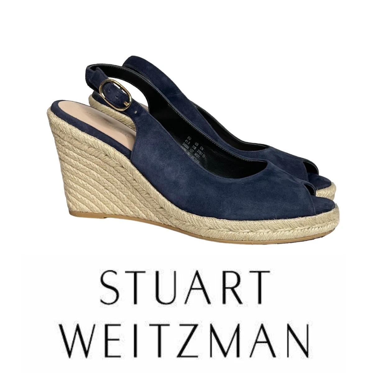 Stuart weitzman jean wedge slingback sale