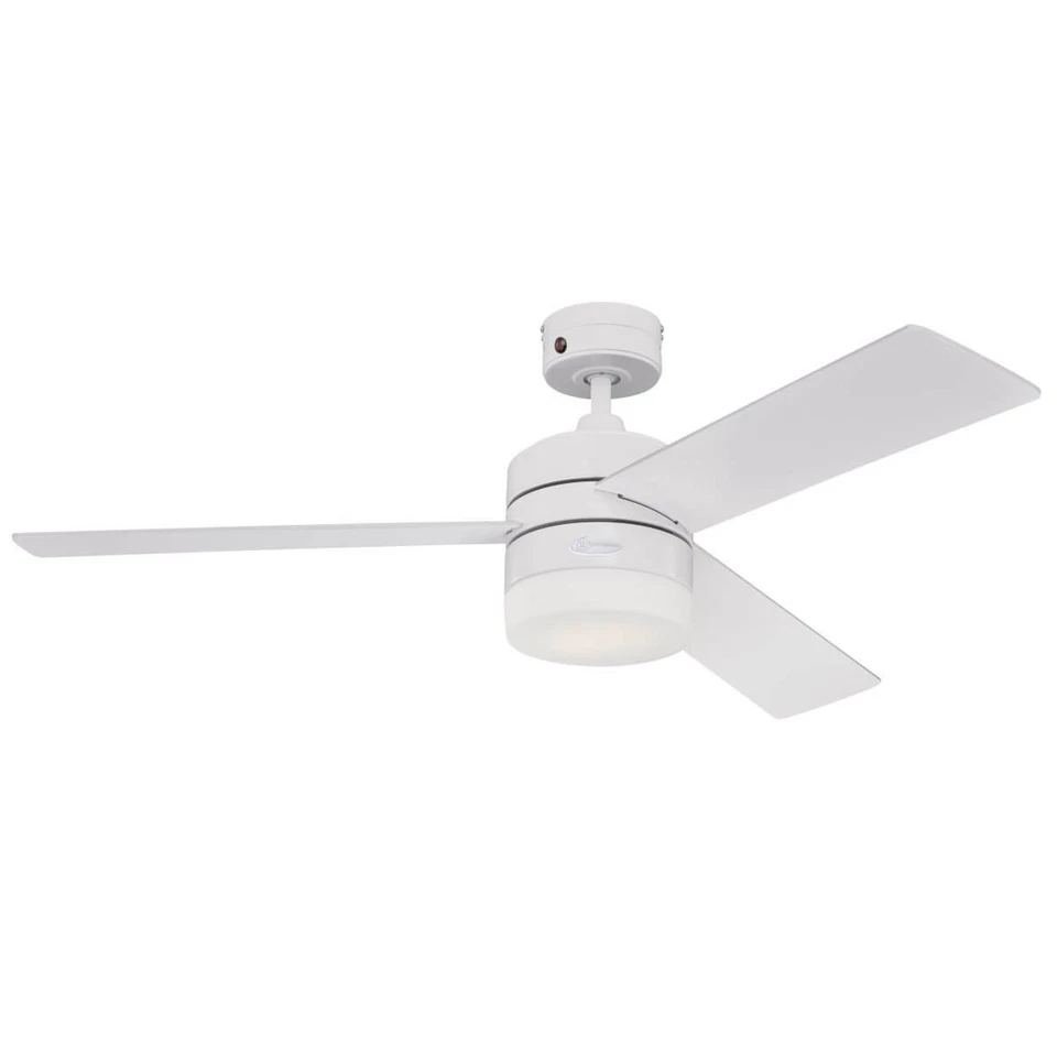 Ceiling Fan With LED Light and Remote Control Alta Vista White & Maple 122 CM - Image 2 of 4