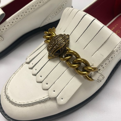 Kurt Geiger London Chelsea Formal Loafer weiß Adler verziert Halbschuhe Gr. 37 - Bild 2 von 6
