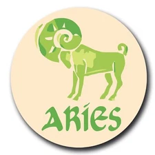 Magnet Me Up Aries Zodiac Sign Fridge Magnet Decal, 5 Inch, Cool Collection