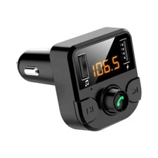 Bluetooth 5.0 FM Transmitter MP3 Player With Dual USB 3.1A TF-Card Quick Charger