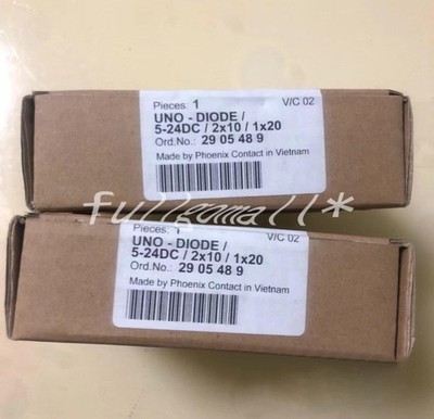 1PCS Neu Phoenix Contact UNO-DIODE/5-24DC/2X10/1X2 redundant module 2905489