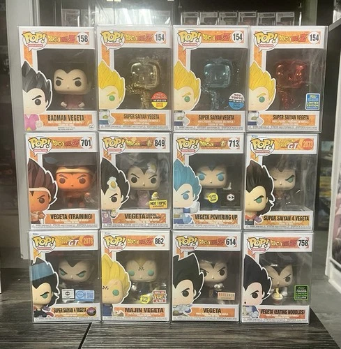 Funko Pop! Vinyl: Dragon Ball Z Vegeta LOT OF 12!! 🔥🔥🔥
