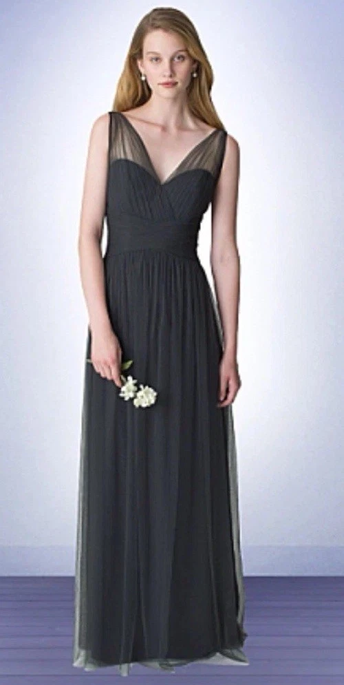 bill levkoff bridesmaid dresses for sale Size:US 11WW Employee Discount Exempt Nicole's Dress Try-On Haul: center slit.