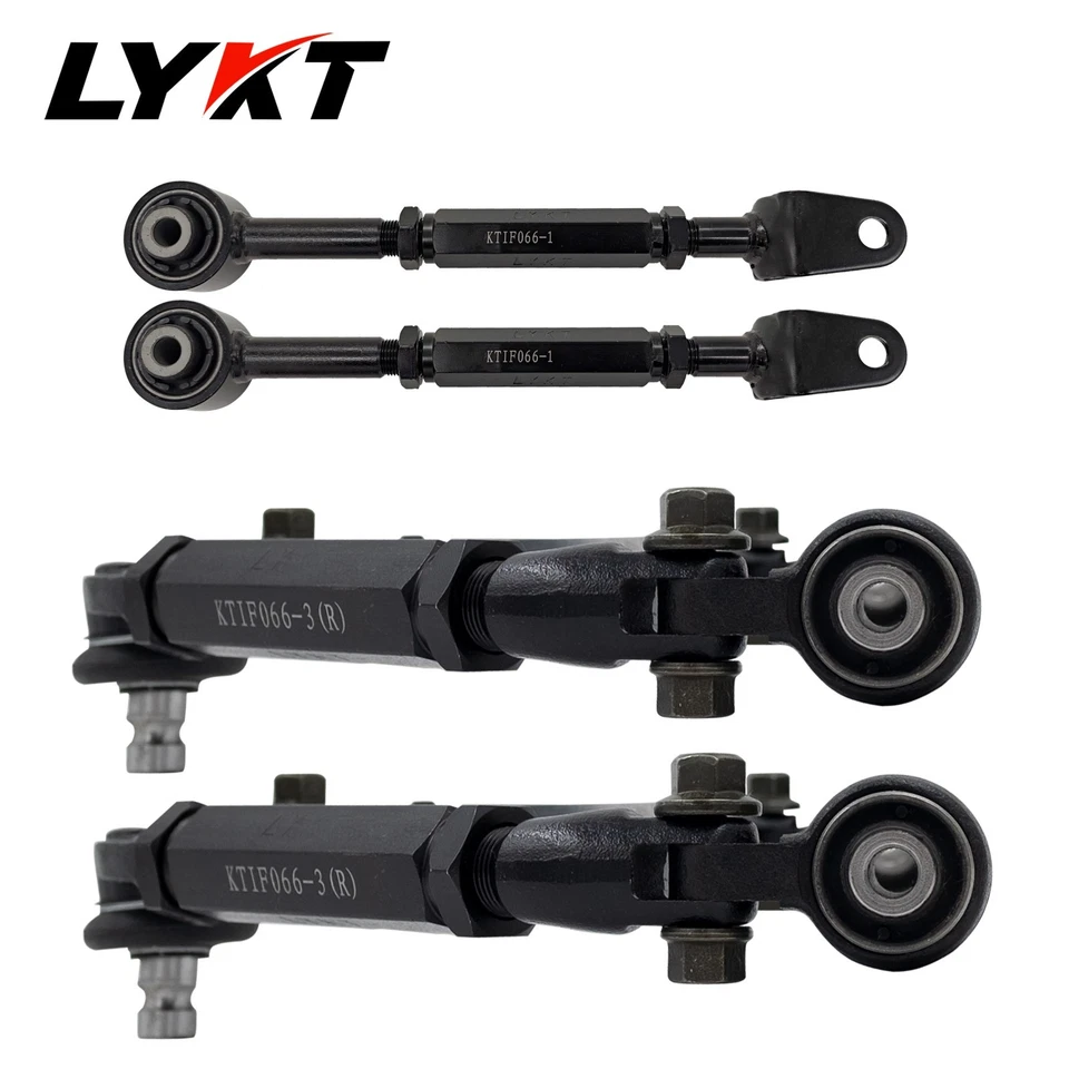 LYKT 4pcs Front&Rear Camber Adjustable Arms for Nissan 370Z、Infiniti G25/35/37 - Image 4 of 4