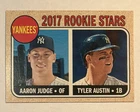Topps Heritage 2017 Aaron Judge Tyler Austin Rookie Stars #214 Yankees MLB Card