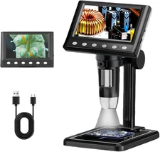 Digital Microscope with 4.3" LCD Screen,1000X USB Coin Magnifier,1080P HD..