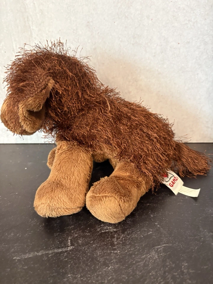 Ganz Webkinz Brown Dog 9" Plush Animal Puppy Shaggy Stringy Toy HM195 NO CODE ! - Image 3 of 4