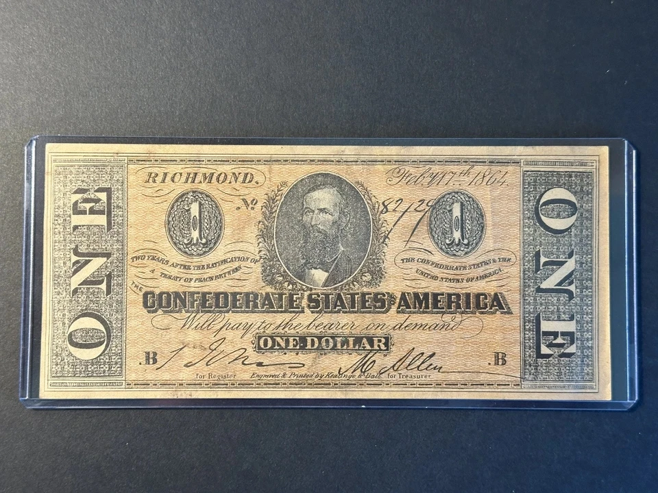 CONFEDERATE States Whitman Bill Lot CIVIL WAR Vintage Reproduction $10, $5, $1 - Image 3 of 4