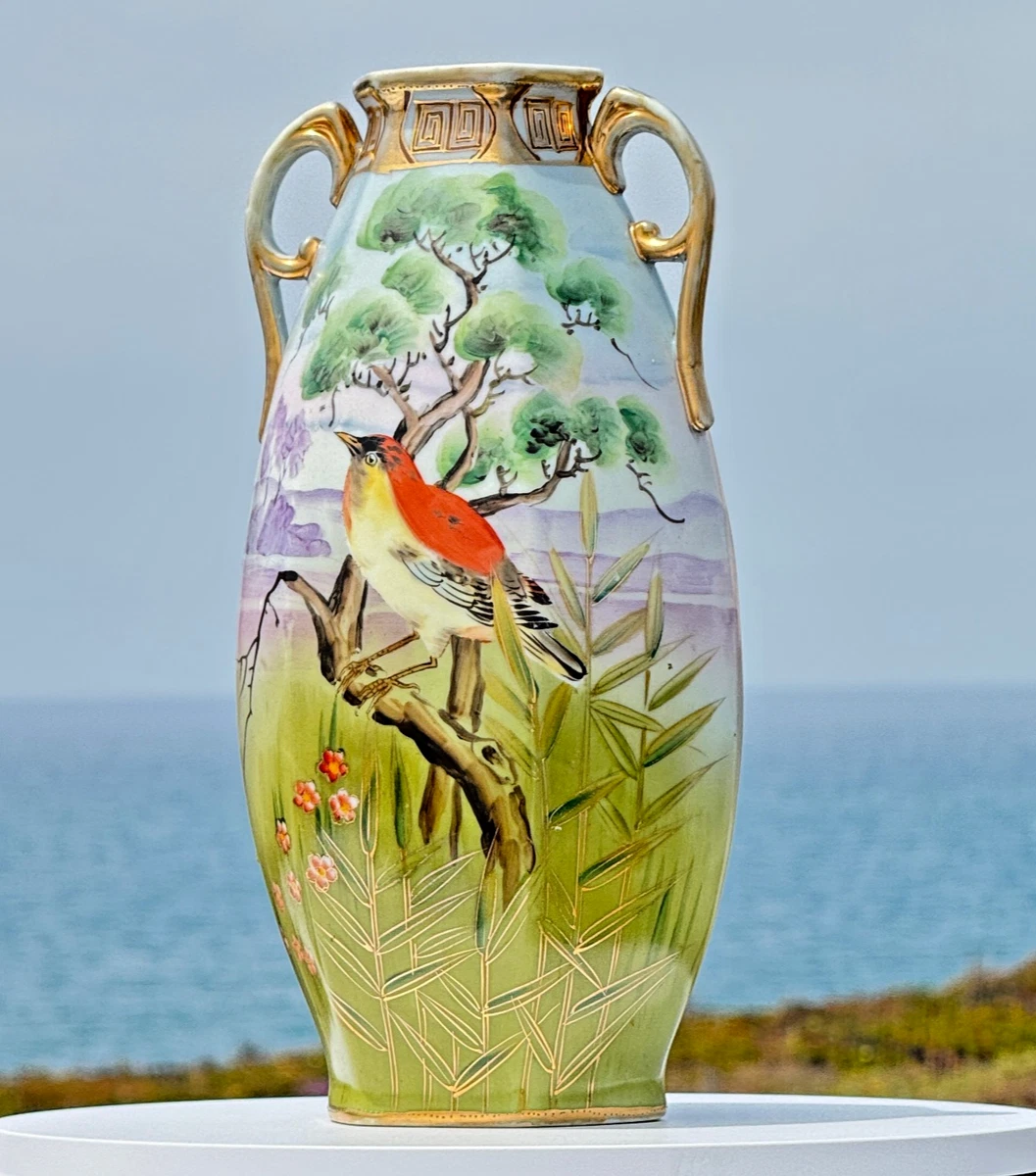 Japan Bird Vase Indiana Antique Japanese Vases for sale | eBay
