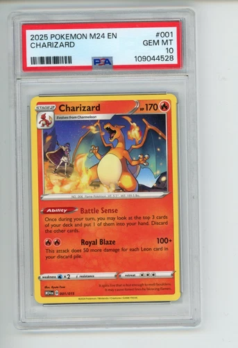 2025 Pokemon M24 EN Charizard 001/015 McDonald's Collection PSA 10 GEM