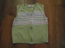 Liz Claiborne Lizsport Large Zip Up Vest Sweater 1561G-11