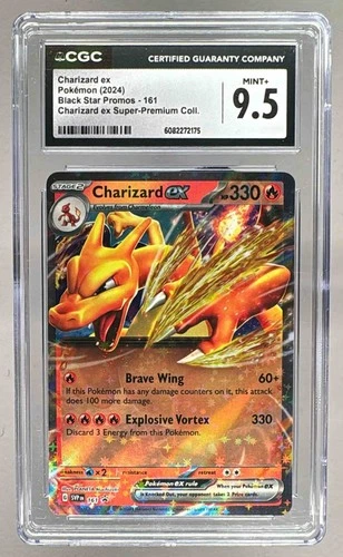 2175 Charizard ex 2024 Pokemon SV Black Star Super Premium Promo #161 CGC 9.5