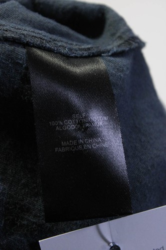 Abito donna Tibi spalle scoperte maniche lunghe blu navy cotone taglia 4 LL19LL - Foto 5 di 6