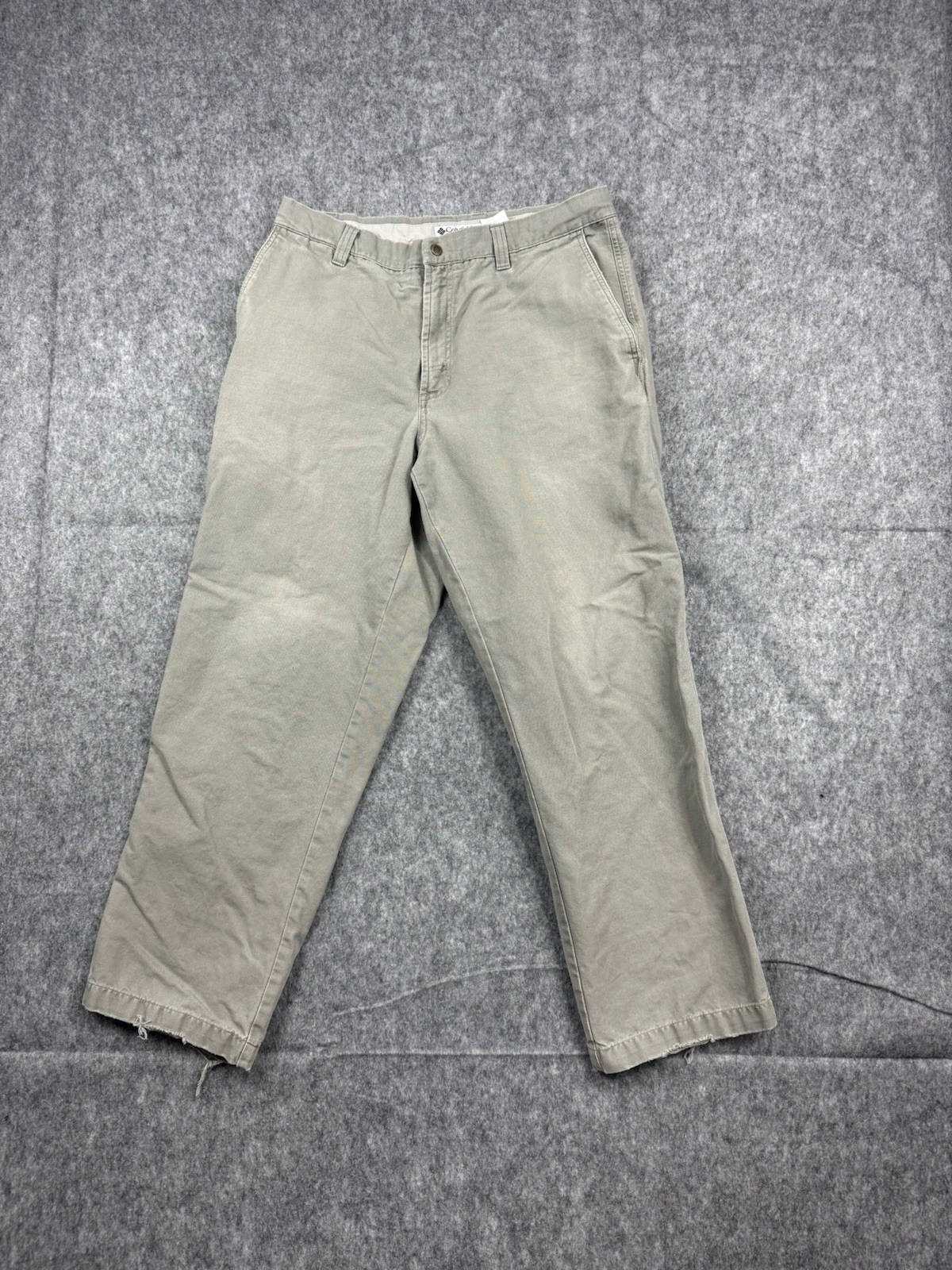 Columbia Gray Utility Pants Mens Measures 34 AM8142 Outdoor Hiking