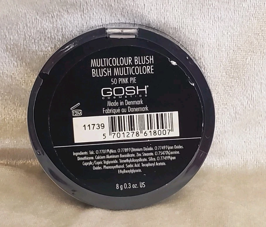 GOSH Cosmetics Rubor Multicolor Rueda Color Brillo 50 PINK PIE 8 g/0,3 oz Nuevo Foto 3 de 4