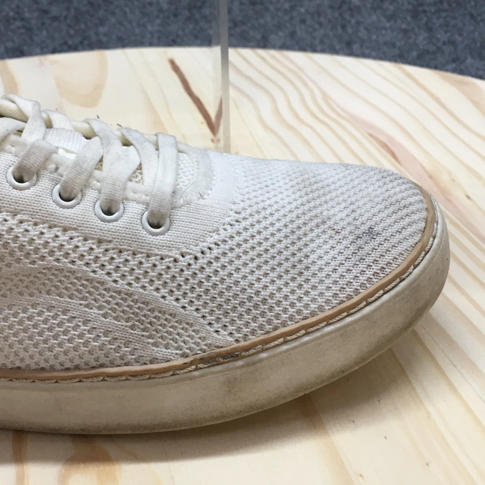 Dr Scholls 鞋女式 8 M 休闲低帮针织运动鞋白色面料系带 — 第 2/4 张图片