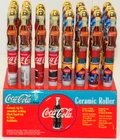 Vintage Coca-Cola Ceramic Roller Ball Point Pen Counter Display w/20 pieces NOS