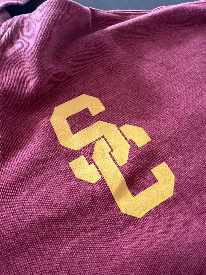 USC Trojans Fanatics Women’s Snow Wash French Terry V-Neck Hoodie - Small - Image 2 of 4