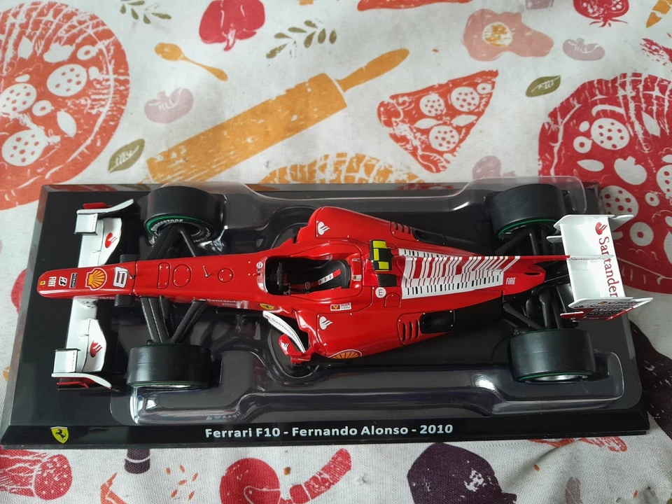 D21a  DAMAGED 1/24 F1 Ferrari F10 Alonso 2010 Centauria Panini Altaya Salvat - Immagine 2 di 4