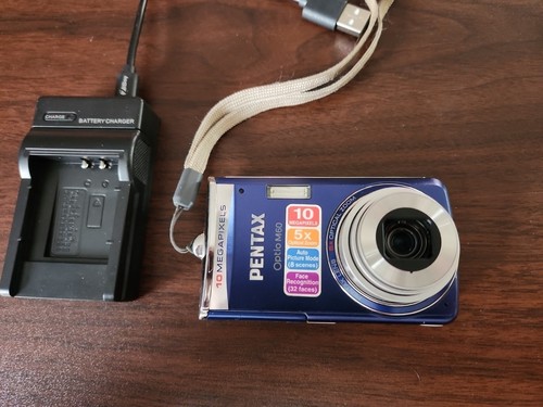 Pentax Optio M60 Digital Camera BLACK - CAMERA With BATTERY / NO CARD - Picture 6 of 6