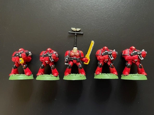 Warhammer 40K Space Marine Dreadnought Bits Flamer Bolter Lamp Icon