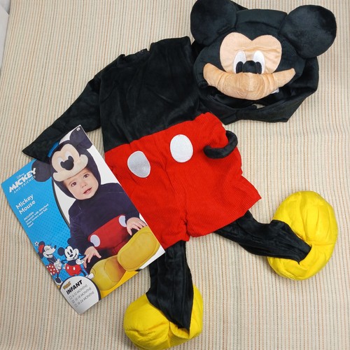 Disney Store Baby Mickey Mouse Costume Junpsuit Dress Up Infant 12-18 Months - Picture 2 of 13